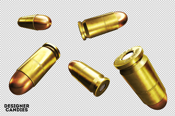 3D One bullet render Sticker for Sale by Larinpage