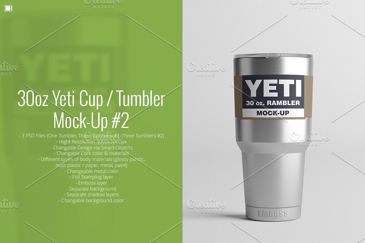 Download 30oz. Yeti Cup / Tumbler Mock-Up #2 | Creative Photoshop ...