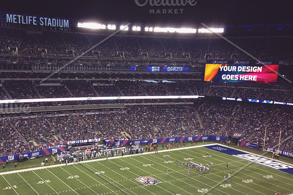 Download Nfl Stadium Display Mock Up 12 Creative Photoshop Templates Creative Market