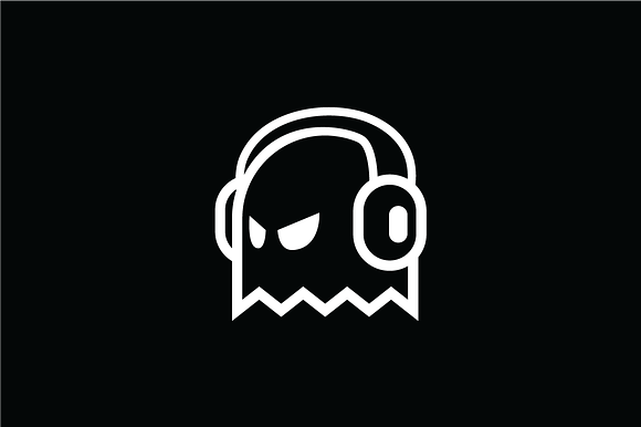 Ghost Player Logo Template Creative Illustrator Templates