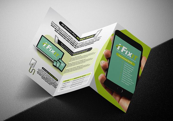 Print Shop Trifold Brochure Template - PSD, Ai & Vector - BrandPacks