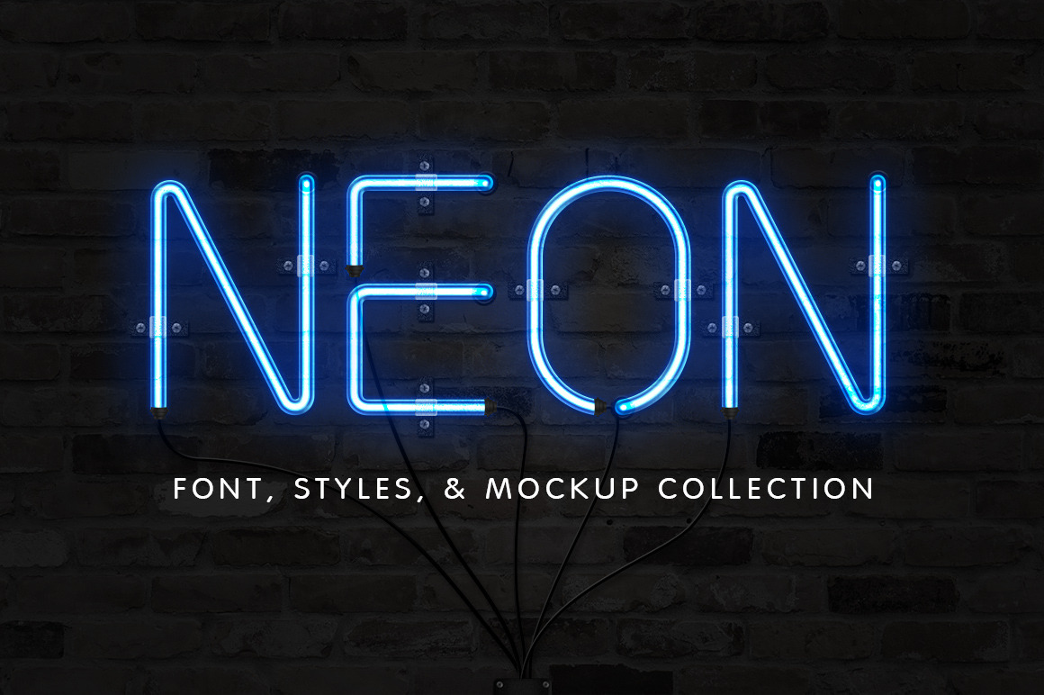 Download The Neon Font Sign Collection Stunning Display Fonts Creative Market PSD Mockup Templates