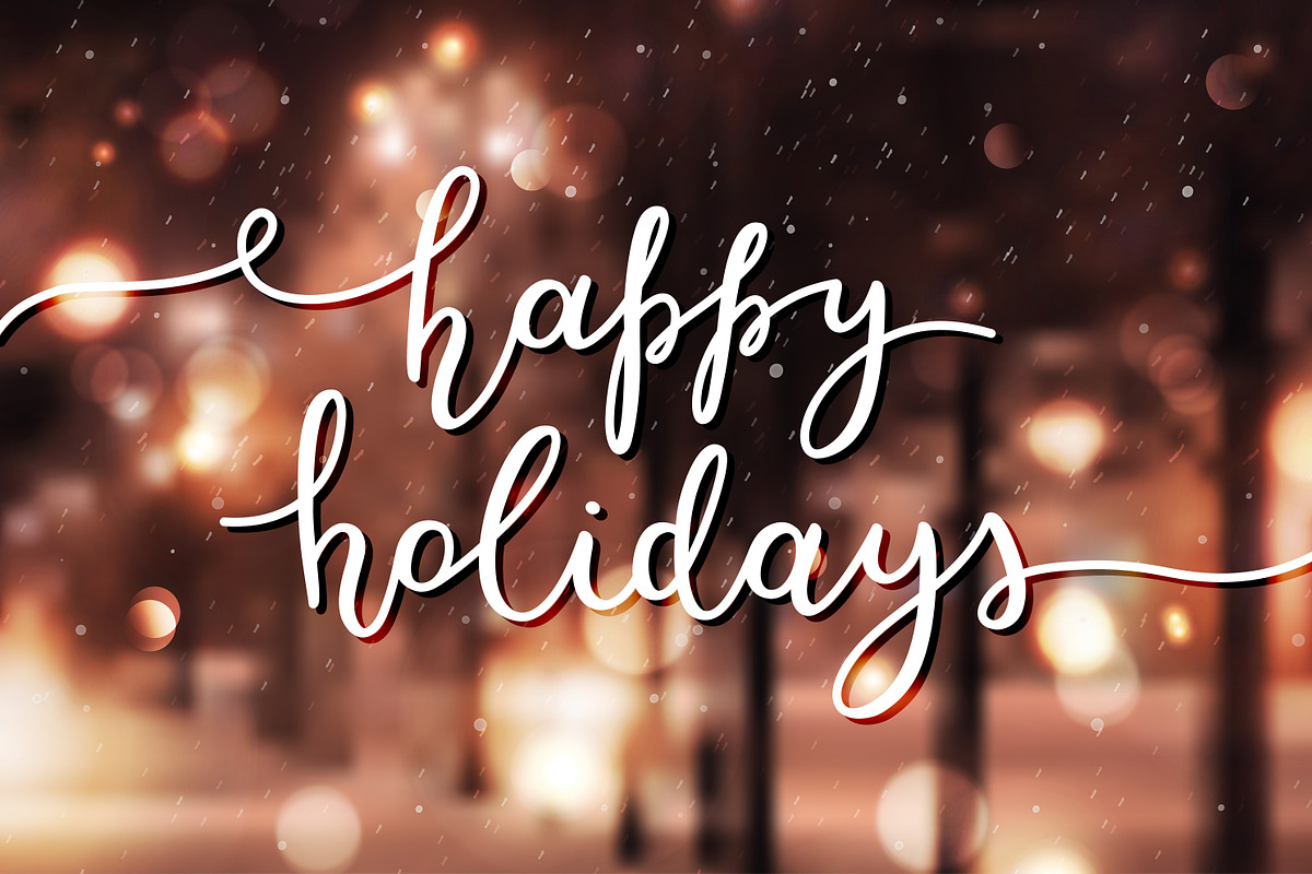 Happy Holidays. 11 variations! | Pre-Designed Illustrator Graphics