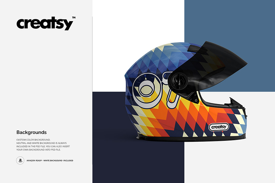 Download Motorcycle Helmet Mockup Set | Creative Photoshop Templates ~ Creative Market