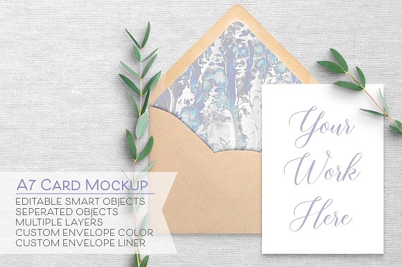 Download Sale 5x7 Card Envelope Mockup A7 Creative Photoshop Templates Creative Market