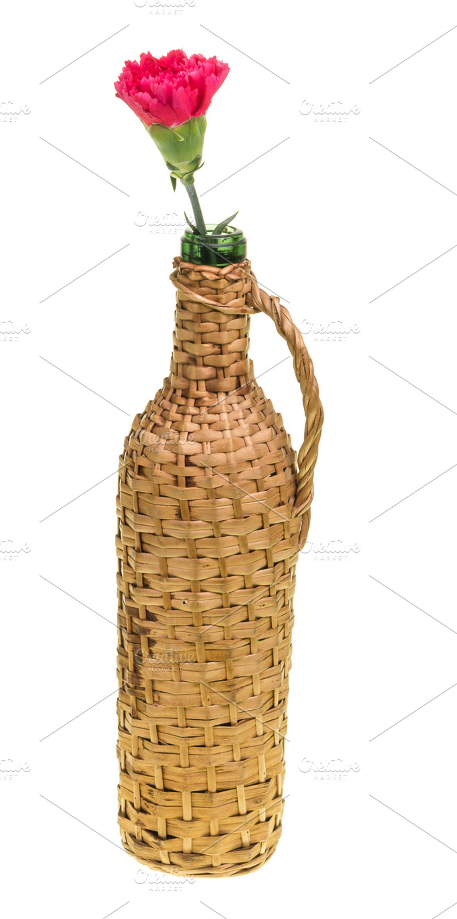 Flowers in wine bottle | High-Quality Nature Stock Photos ~ Creative Market