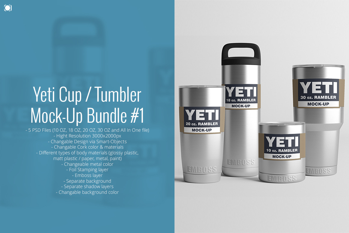 50%] Yeti Cup Mock-Up Bundle #1 – MasterBundles