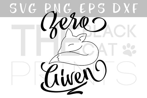 Zero Fox Given Svg Dxf Png Eps Pre Designed Illustrator Graphics Creative Market