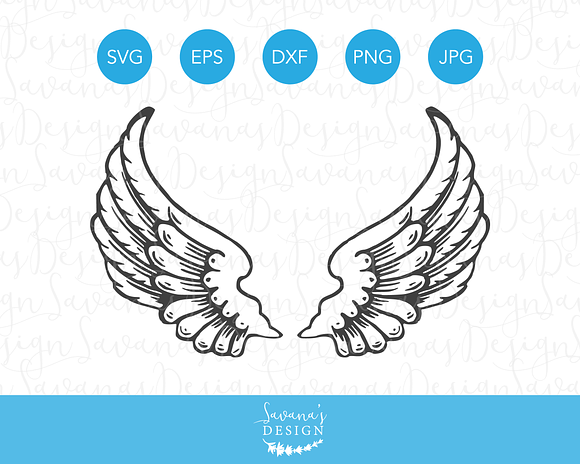 Download Angel Wings Svg Cutting Files Pre Designed Illustrator Graphics Creative Market