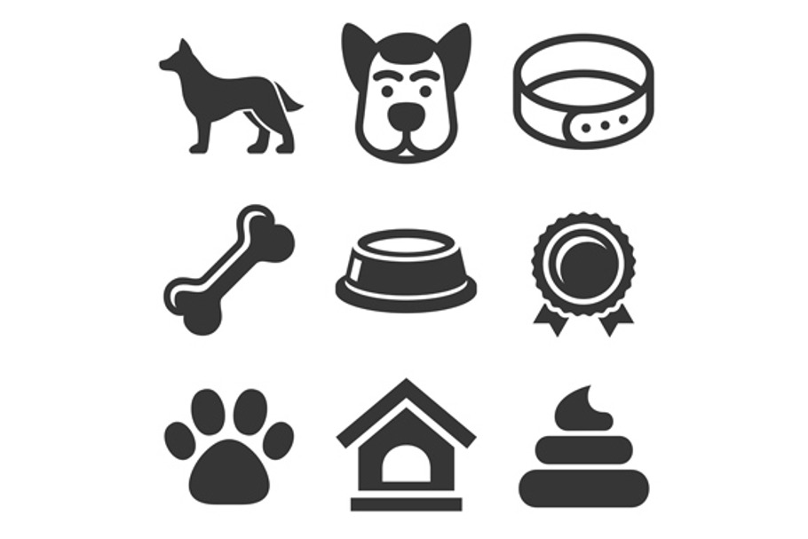 Dog Icon | Pre-Designed Illustrator Graphics ~ Creative Market