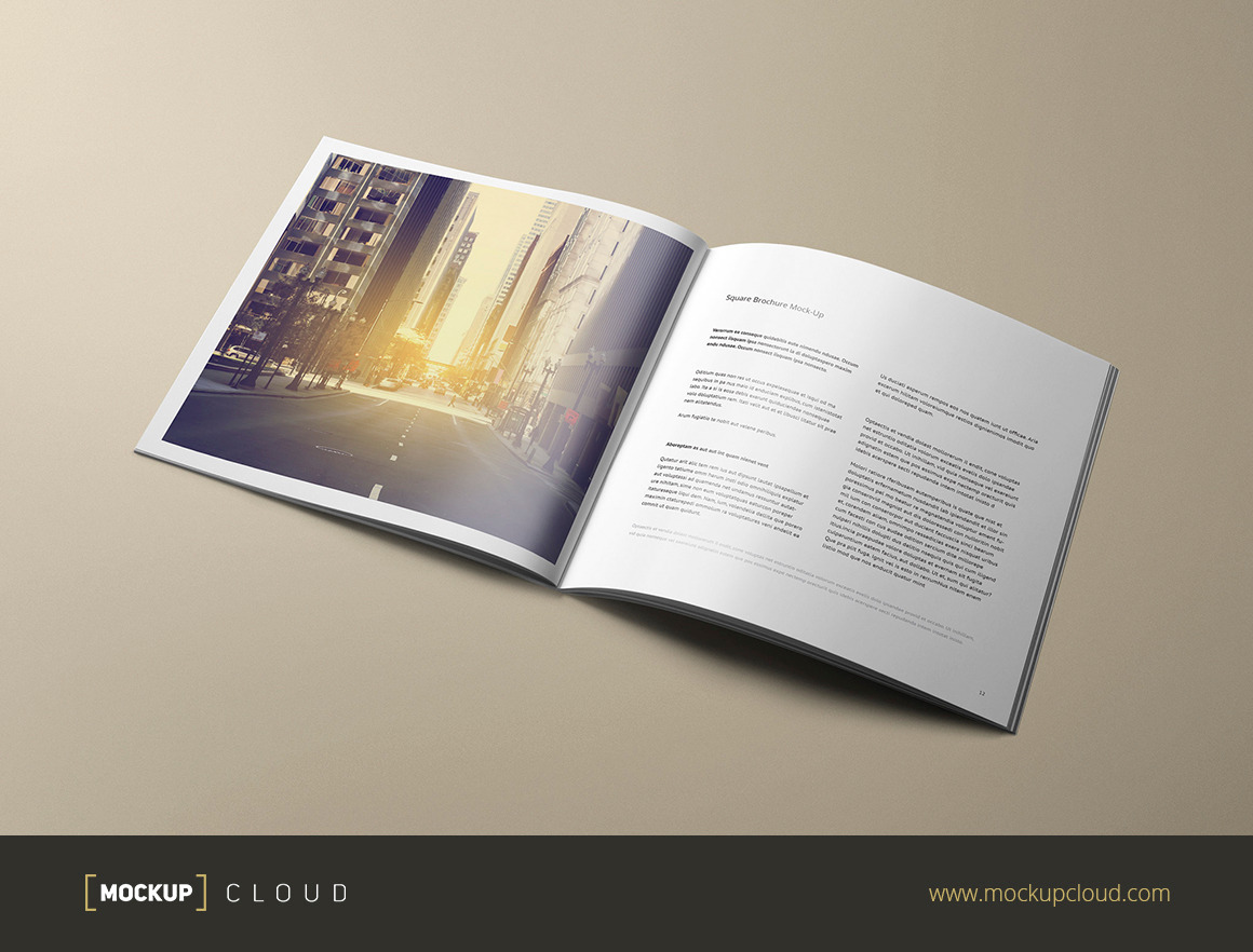 Download Square Brochure Mock-Up | Creative Photoshop Templates ...