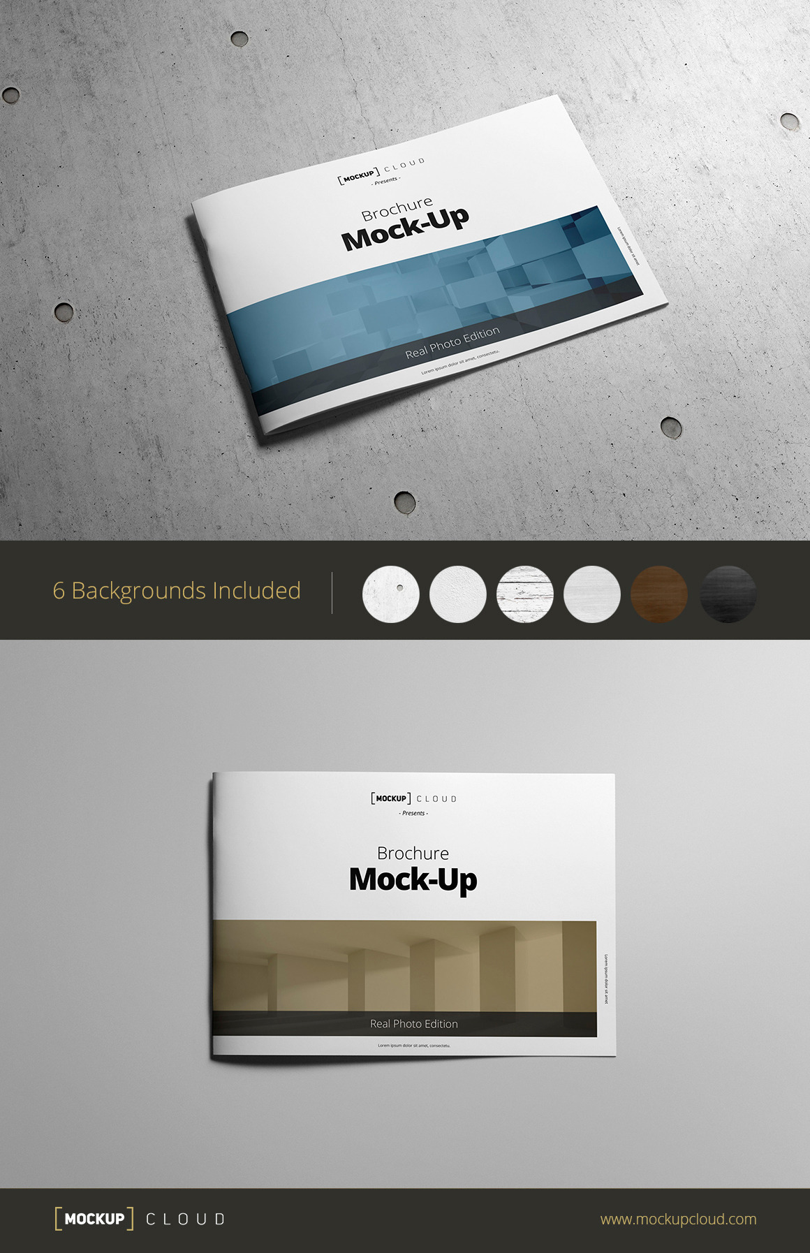 Download Brochure Mock-Up / A4 Landscape | Creative Photoshop ...