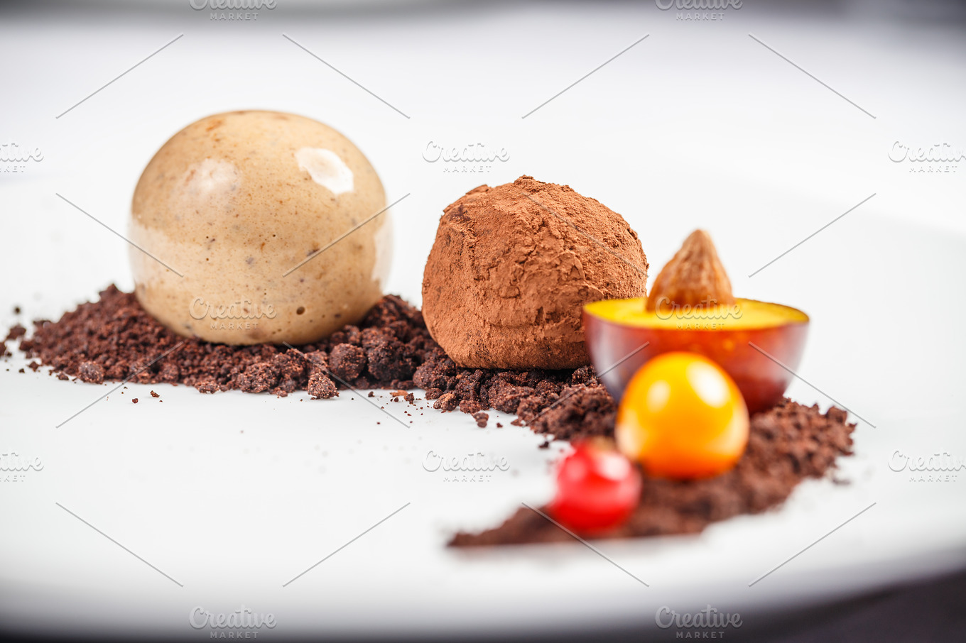 Chocolate ball candy | High-Quality Food Images ~ Creative ...