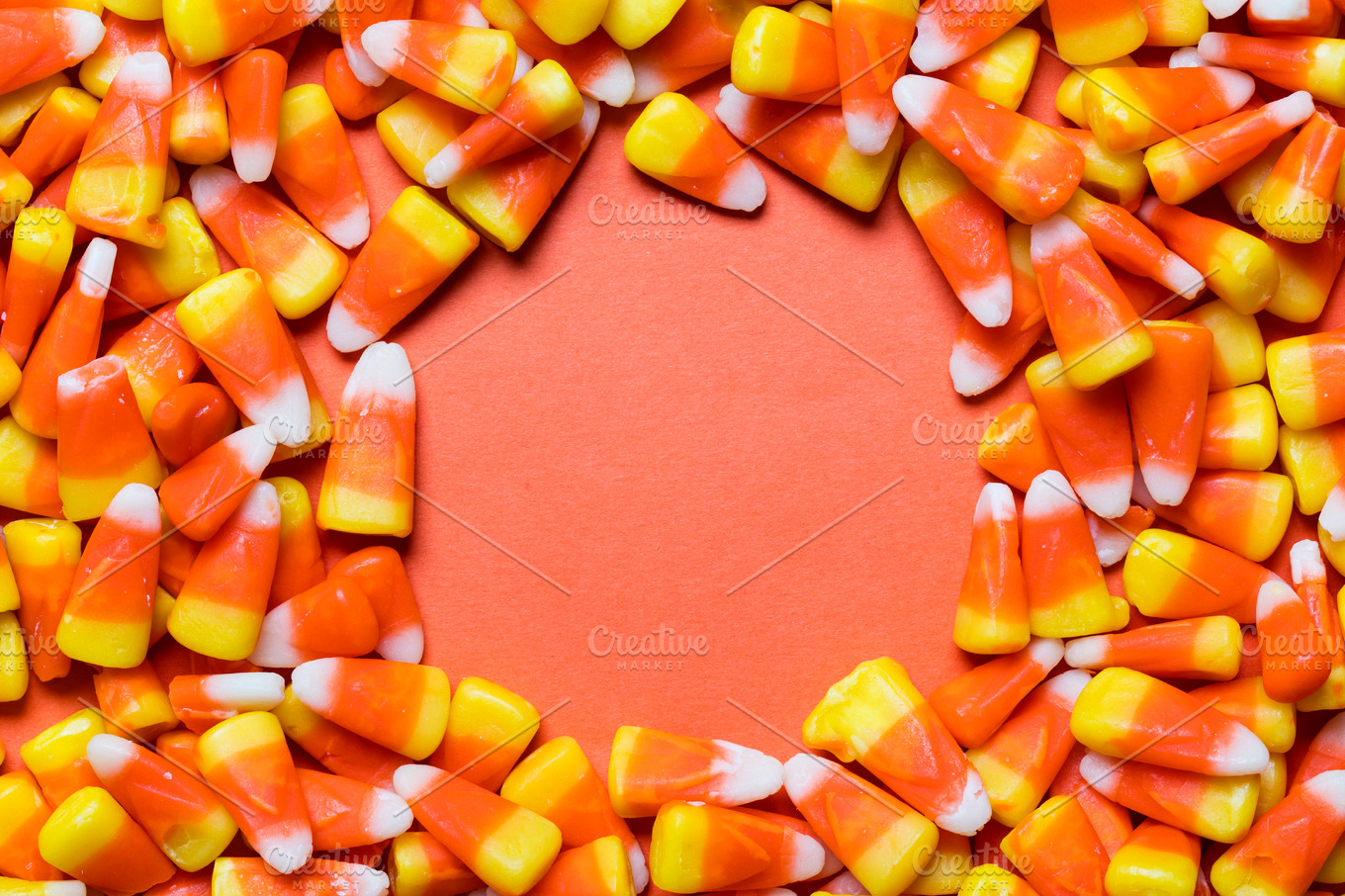 Halloween candy corn background containing halloween, candy, and