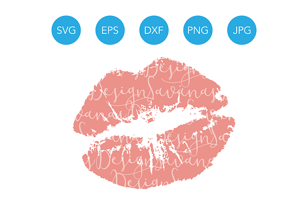 Kiss Lips Svg Lipstick Kiss Clipart Pre Designed Illustrator Graphics Creative Market