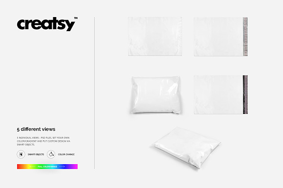 Download Mailing Bag Mockup Set Creative Photoshop Templates Creative Market