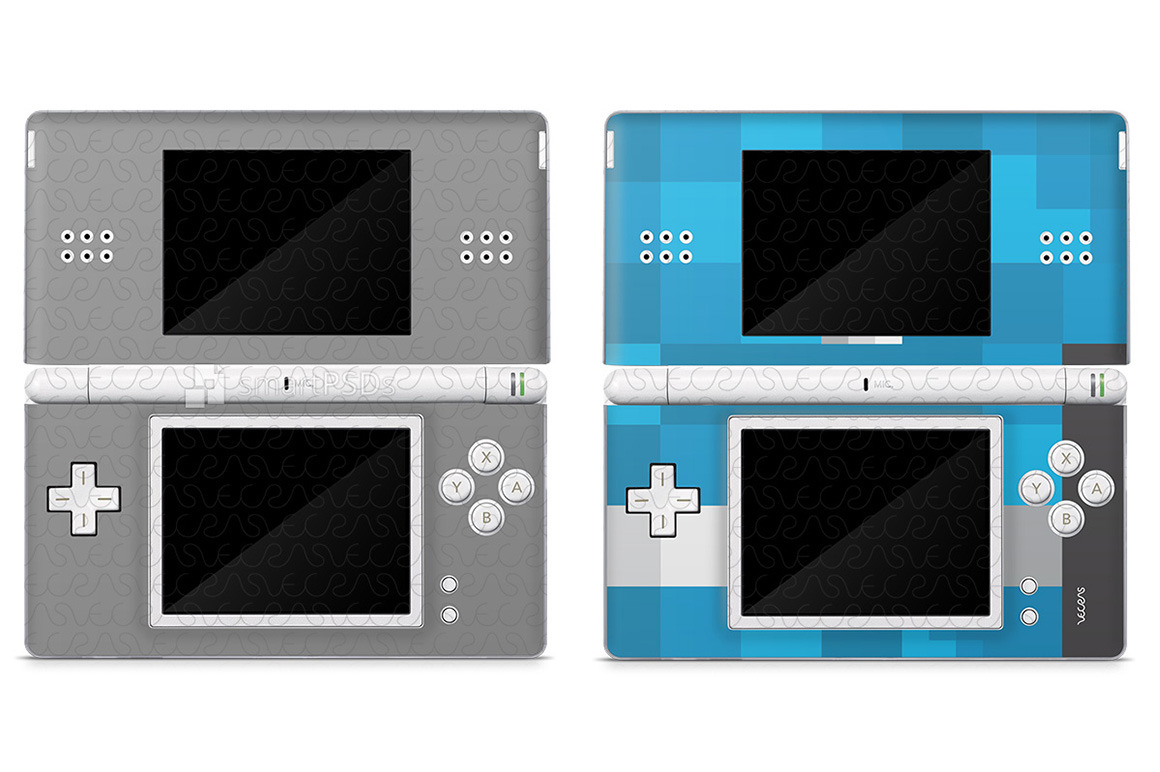 Download Nintendo Dsi Lite Skin Psd Mockup Creative Photoshop Templates Creative Market