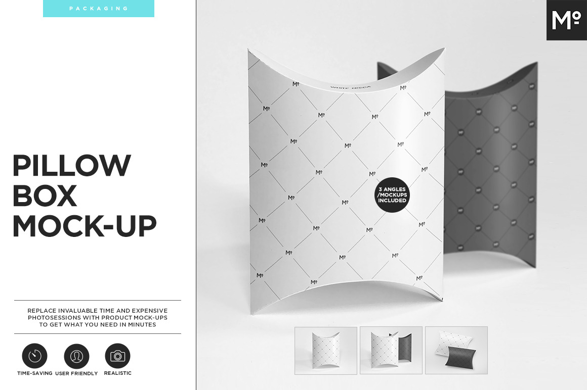 Download Pillow Box Mock Ups Set Creative Photoshop Templates Creative Market PSD Mockup Templates