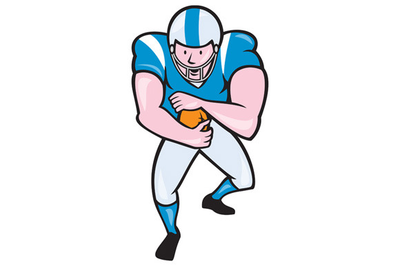 American Football Running Back Fendi | Illustrator Graphics ~ Creative ...