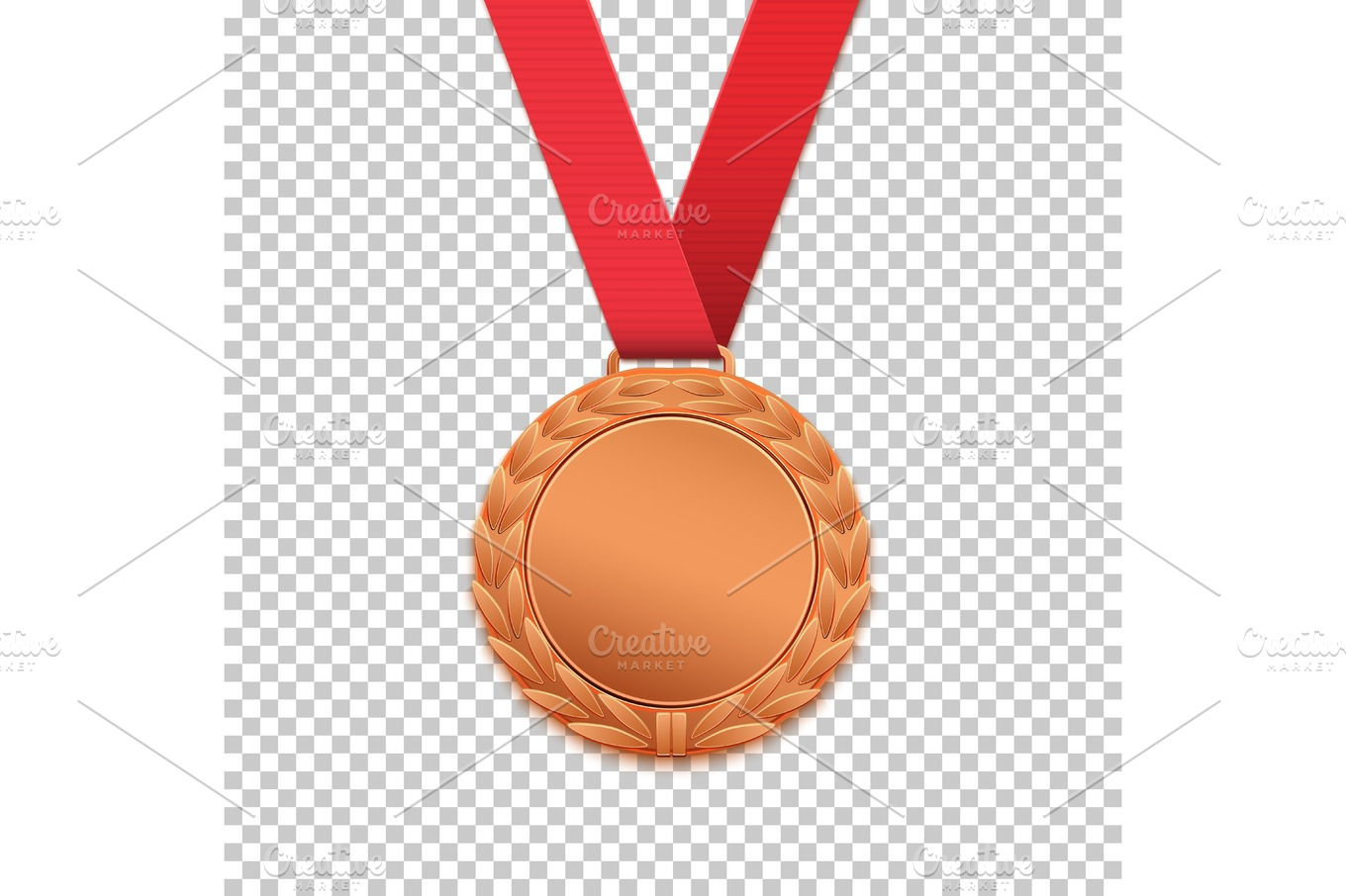 Bronze medal isolated on transparent background. | Textures ~ Creative ...