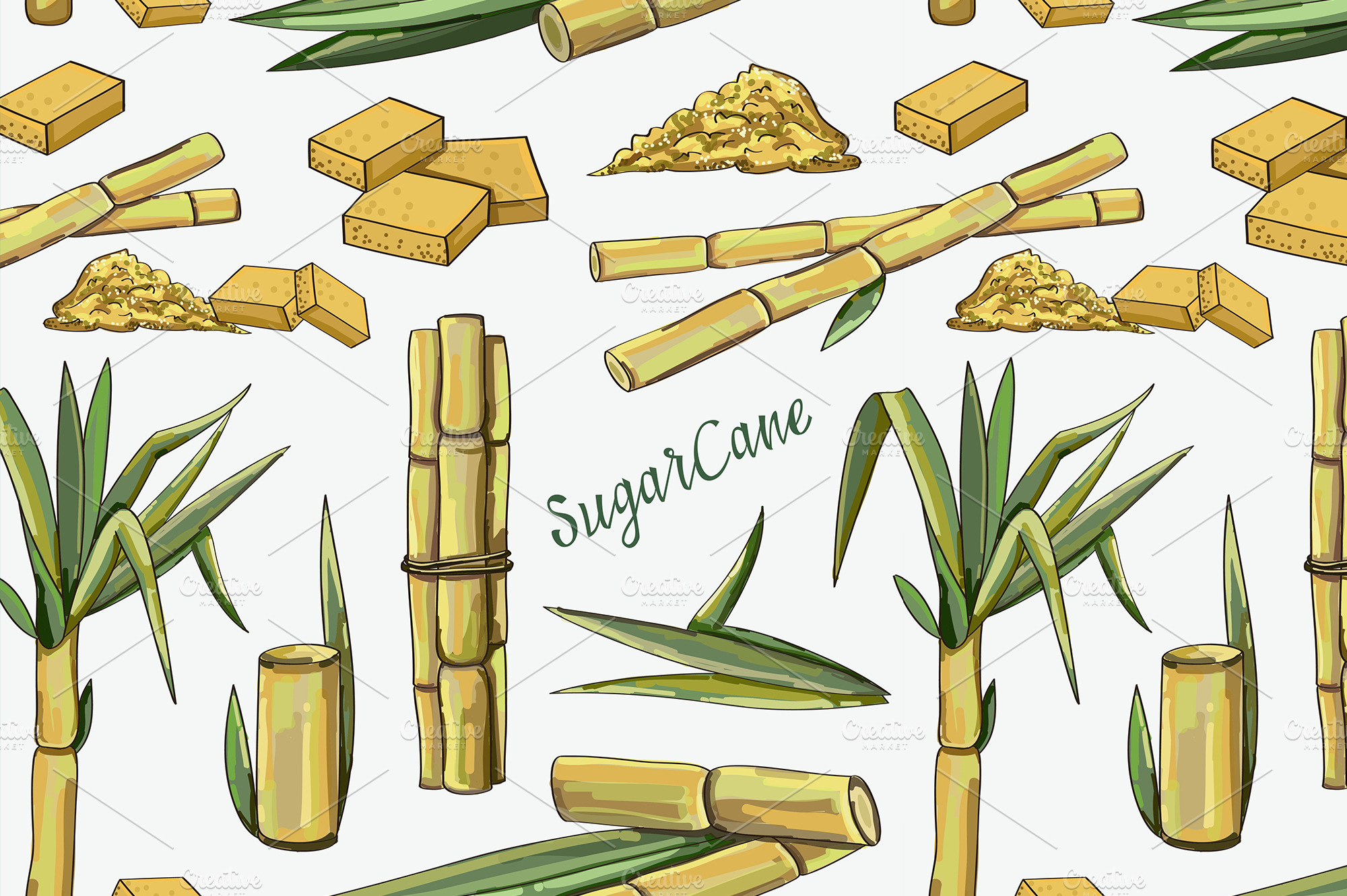 sugar cane farm clipart pictures