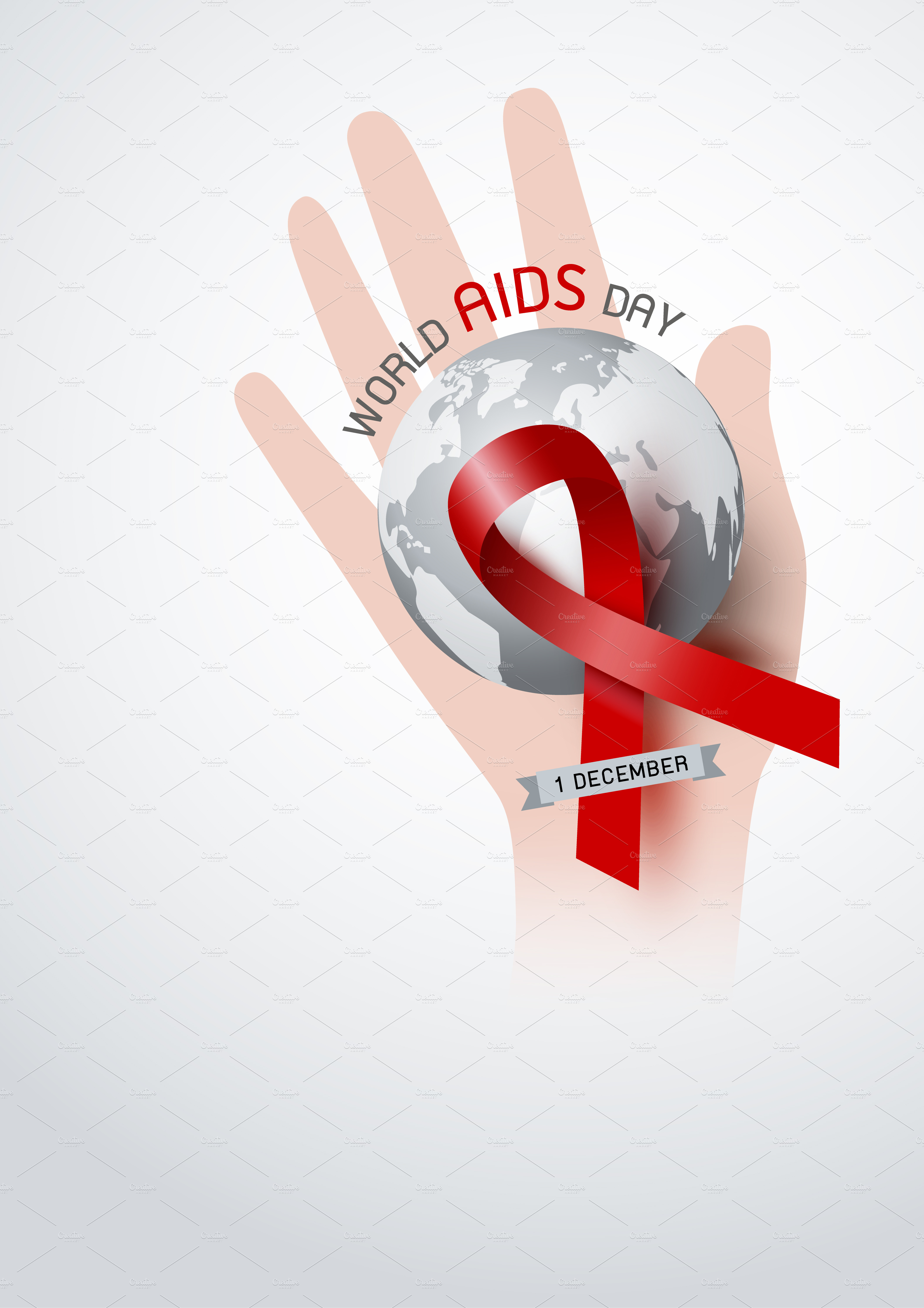 World aids day design | Pre-Designed Illustrator Graphics ~ Creative Market