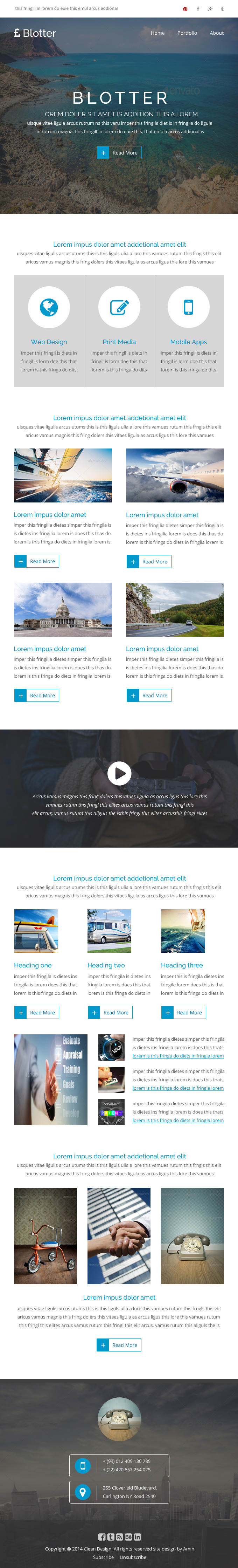 Blotter - Responsive email template | Email Templates ~ Creative Market