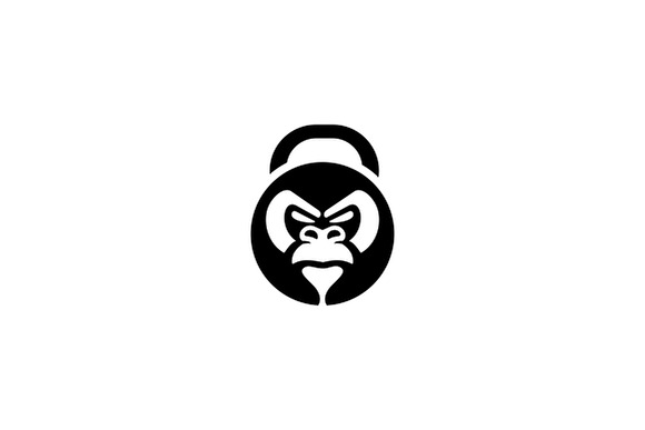 Gorilla Gym Mascot Logo Template By StringLabs