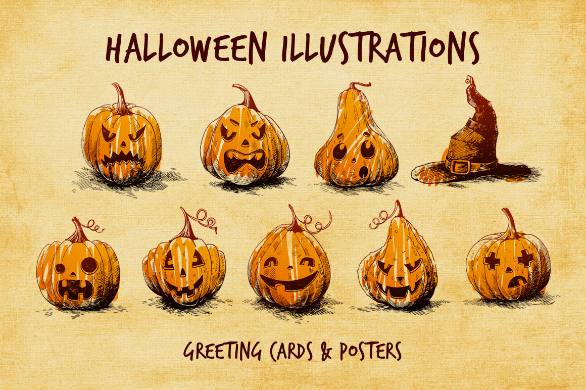 27 Halloween Illustrations | Decorative Illustrations ~ Creative Market