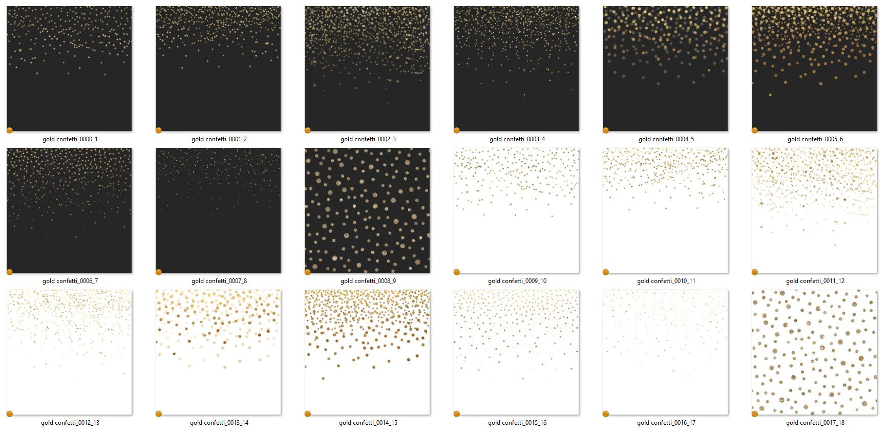 Gold Confetti Backgrounds | Textures ~ Creative Market