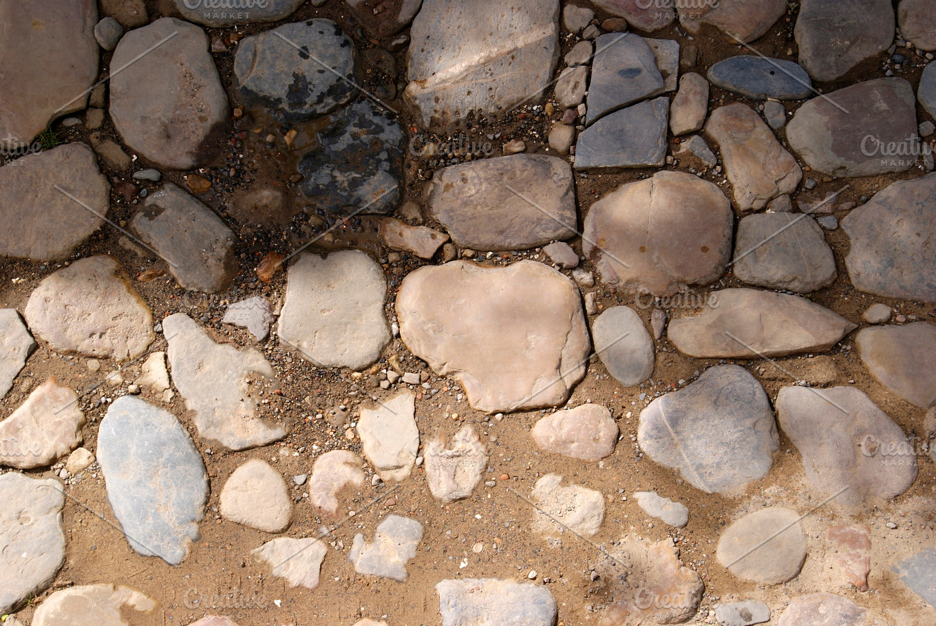 Rocks on the ground featuring floor, rock, and texture | Nature Stock ...