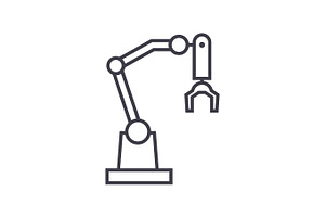 Robot arm icons | Pre-Designed Illustrator Graphics ~ Creative Market