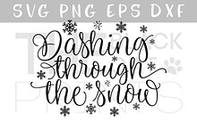 Download Dashing Through The Snow Svg Dxf Png Pre Designed Illustrator Graphics Creative Market