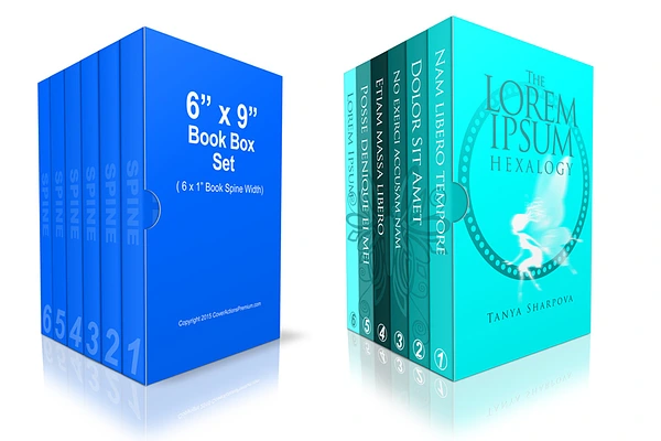 Download 6 Book Box Set Mockup -6x9 | Creative Photoshop Templates ...