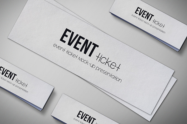 Download Event Tickets Mock Up Pack Creative Photoshop Templates Creative Market PSD Mockup Templates