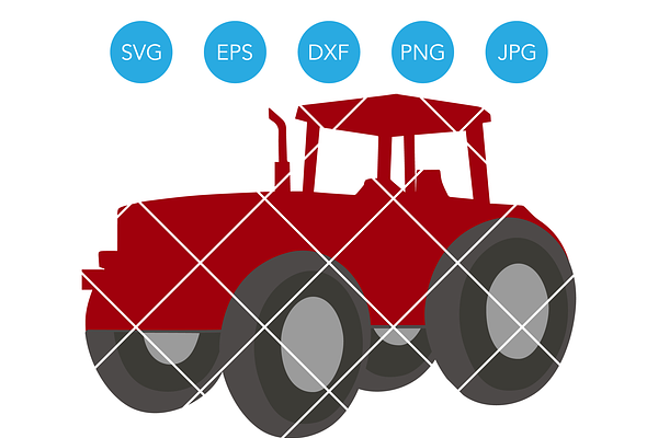 Farm Tractor Svg File For Cricut Pre Designed Illustrator Graphics Creative Market