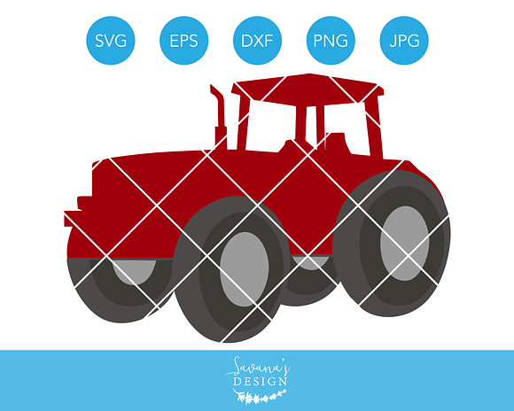 Download Farm Tractor Svg File For Cricut Pre Designed Illustrator Graphics Creative Market