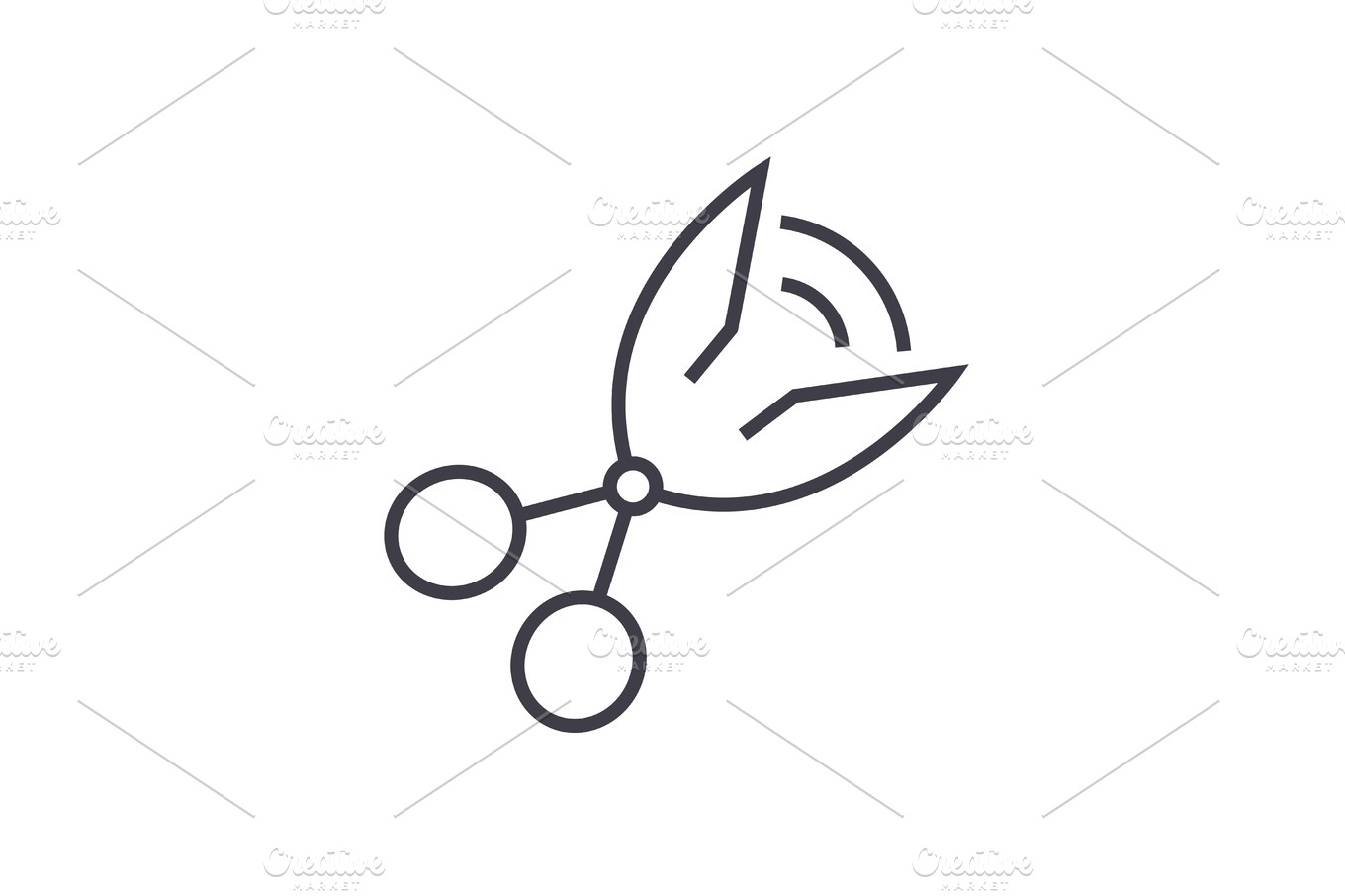 vector scissors icon by Microvector on @creativemarket