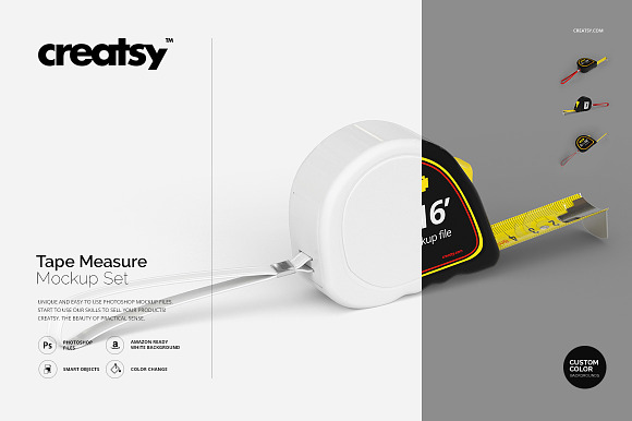 Download Tape Measure Mockup Set Creative Photoshop Templates Creative Market