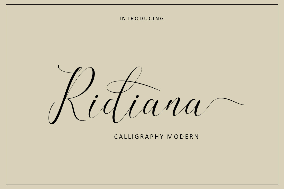 Ridiana | Script Fonts ~ Creative Market