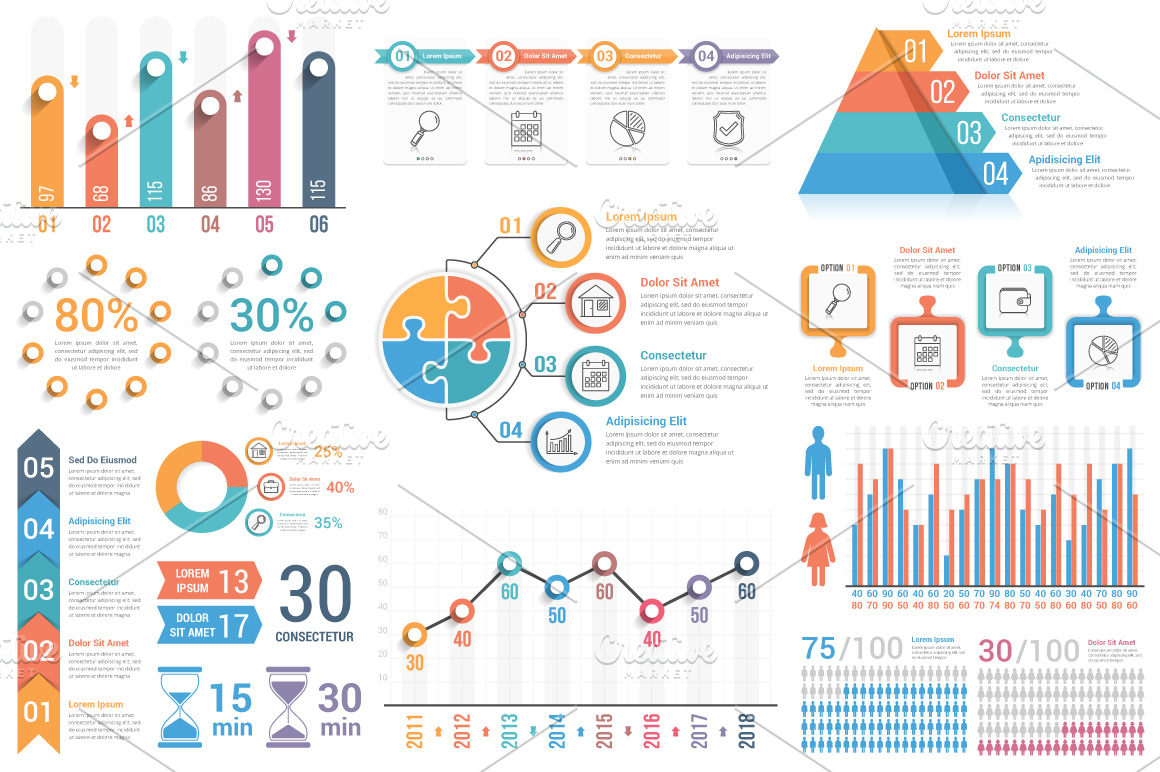 Infographics Elements | Graphics ~ Creative Market