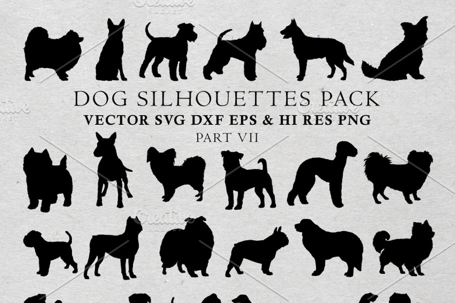 Download Dog Silhouettes Vector Pack 10 | Pre-Designed Illustrator ...