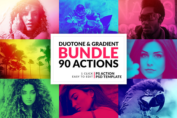 Creative Market Duotone Ps Action And Gradient Map Download Free