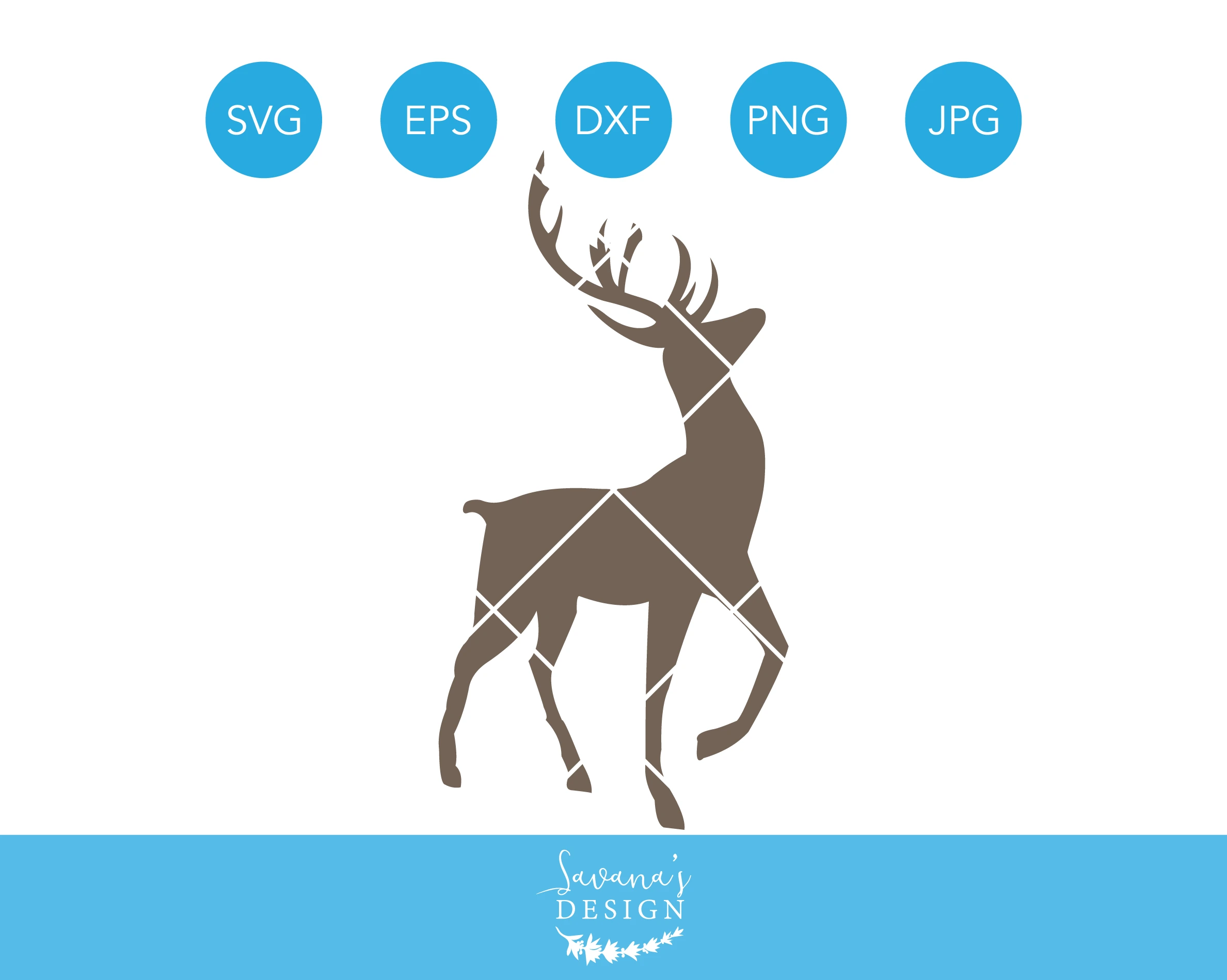 Reindeer SVG Cutting File for Cricut | Illustrations ~ Creative Market