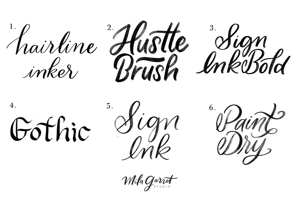 Procreate Brushes Lettering Variety | Brushes ~ Creative Market