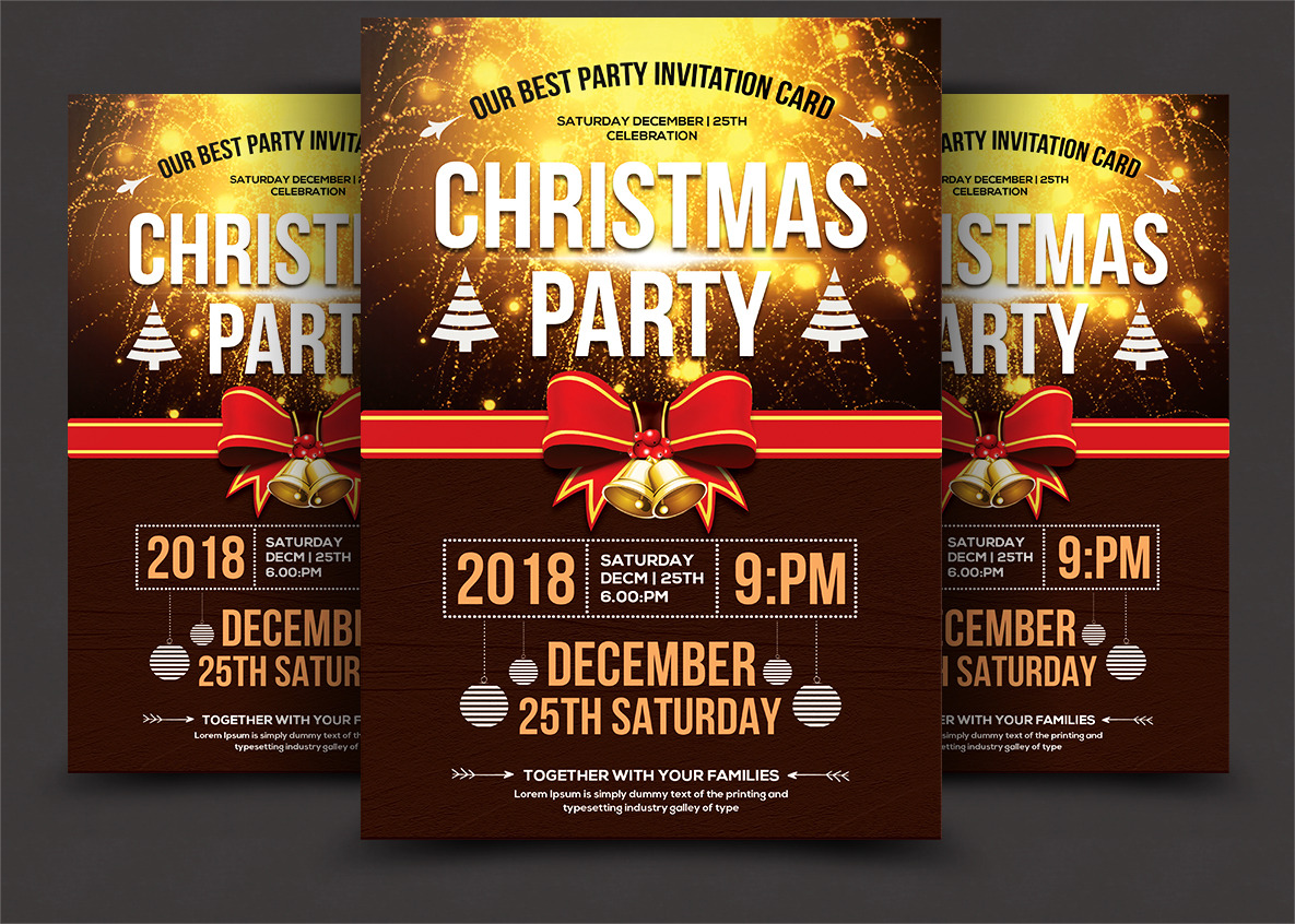 Christmas Party Flyer | Flyer Templates ~ Creative Market