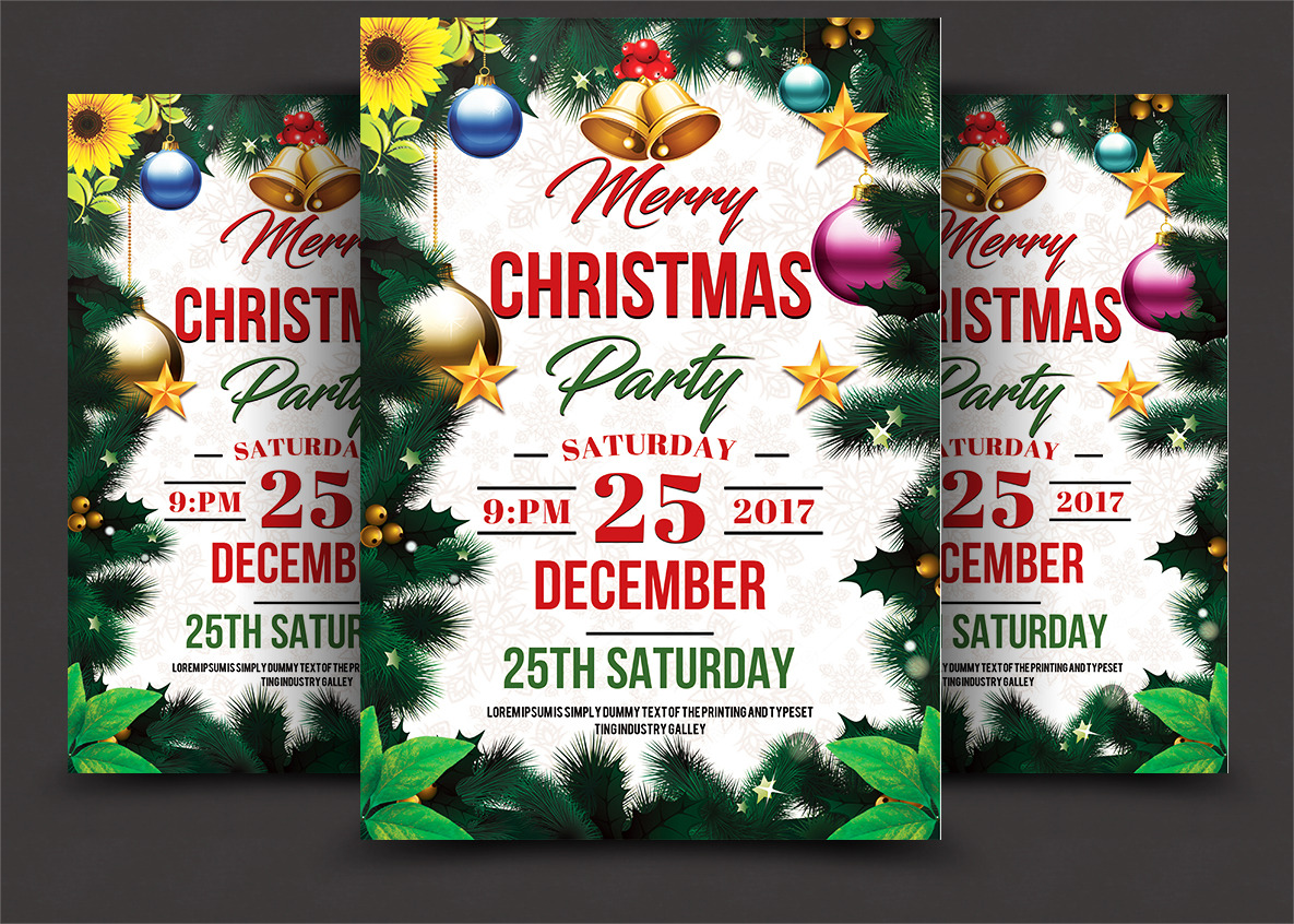 Christmas Psd Flyer Template | Flyer Templates ~ Creative Market