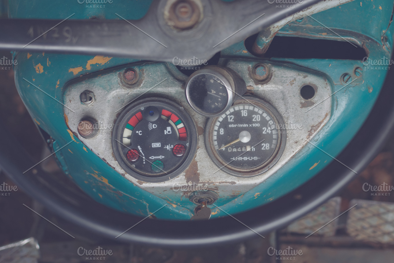 Tractor dashboard | Industrial Stock Photos ~ Creative Market