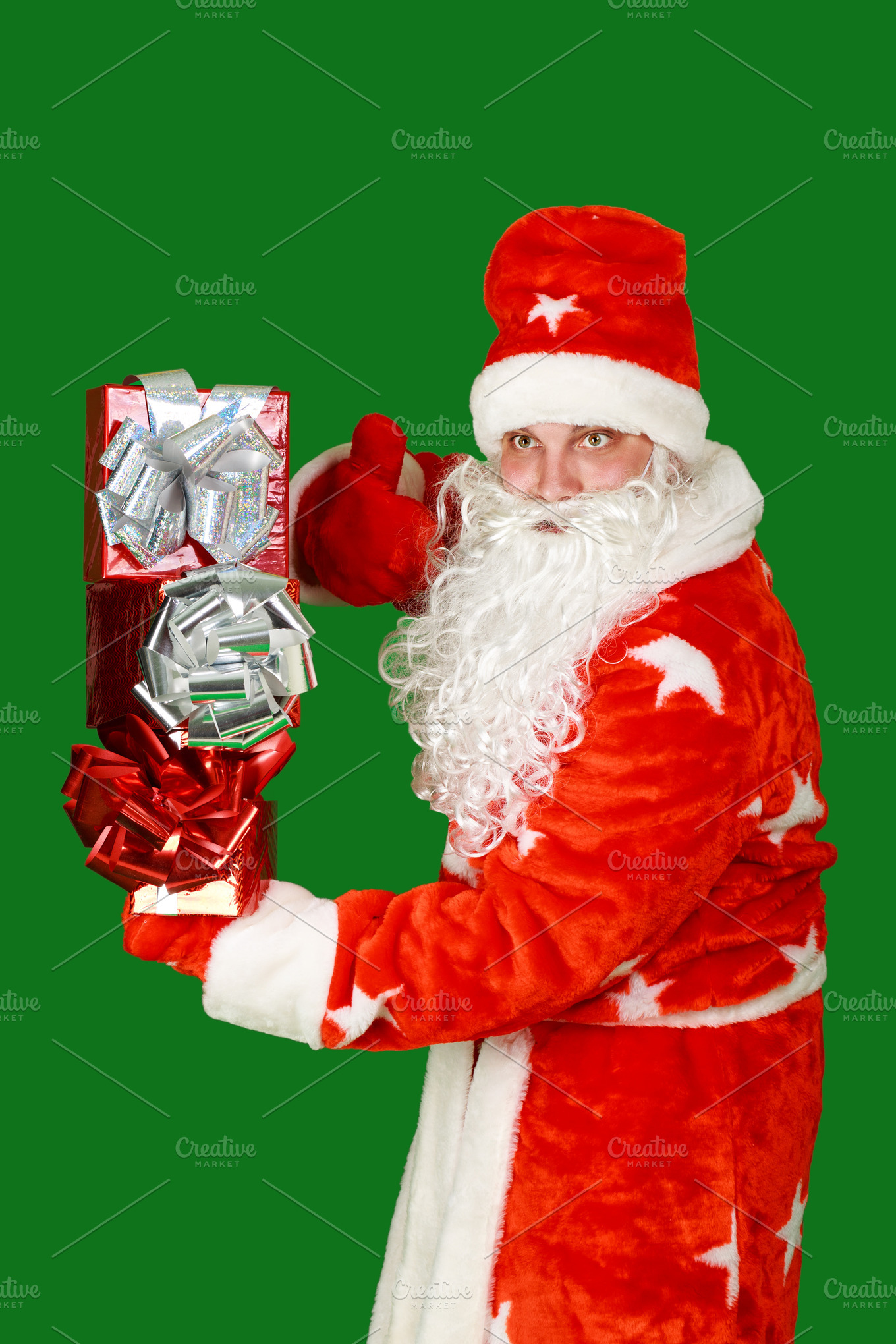 Santa claus with gifts containing santa, holiday, and christmas | High