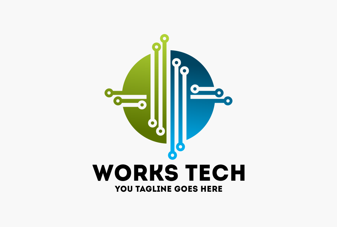 Works Tech Logo | Branding & Logo Templates ~ Creative Market